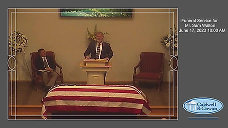 Funeral Service for Mr. Sam Walton